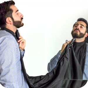 Capa para corte de barba y bigote