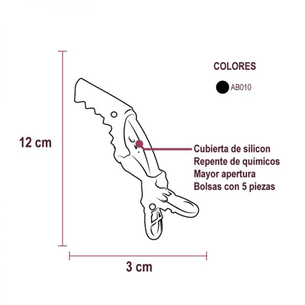 Diagrama de broche para cabello